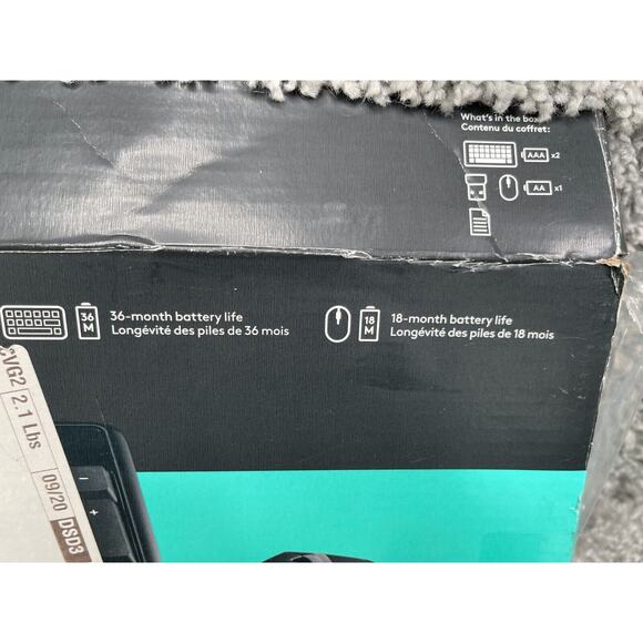 Logitech Comfort MK345 Black Wireless Keyboard And Mouse Combo Windows OS - Picture 8 of 8